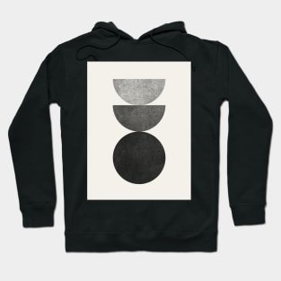 Woodblock Black and White Hoodie